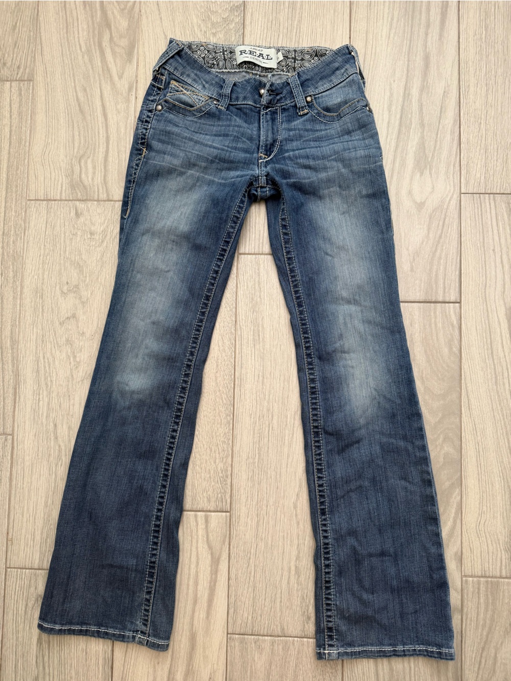 Ariat Women's Faded Blue Boot-Cut Jeans